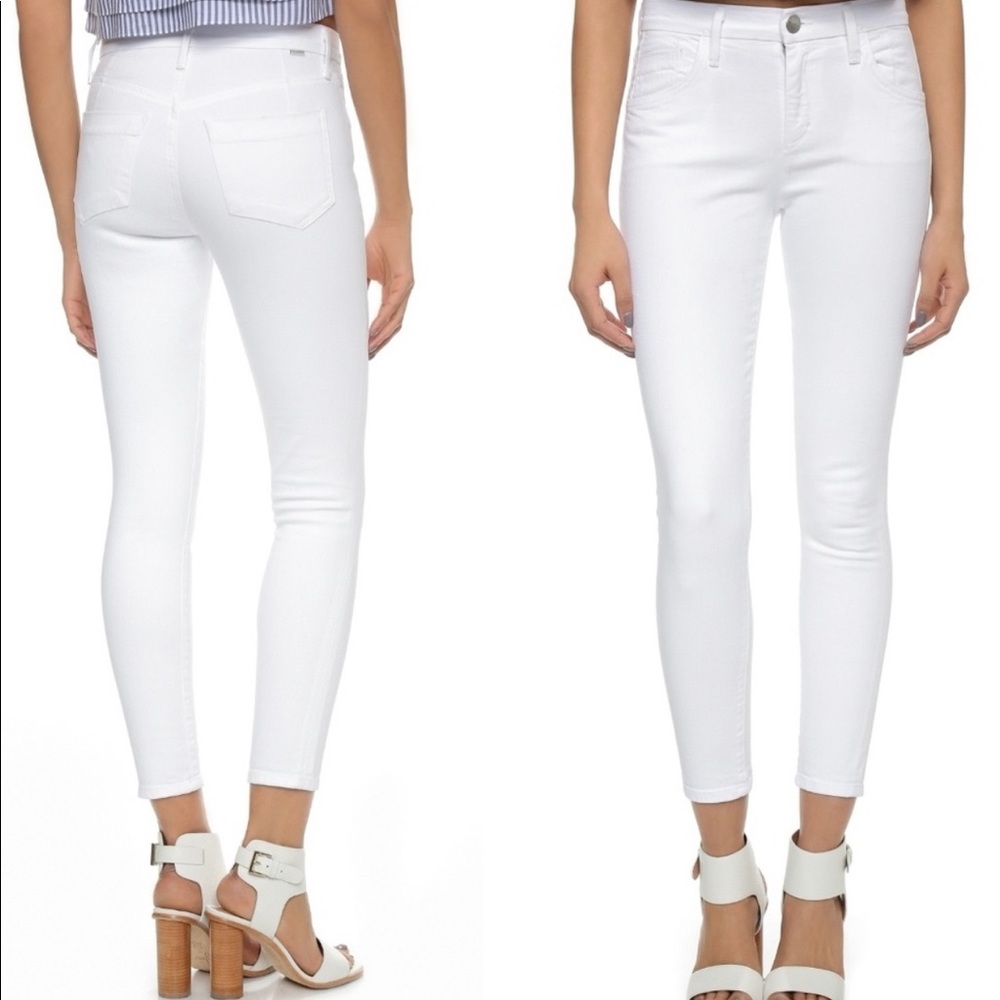 Goldsign White Straight Leg Misfit Jeans, Size 26